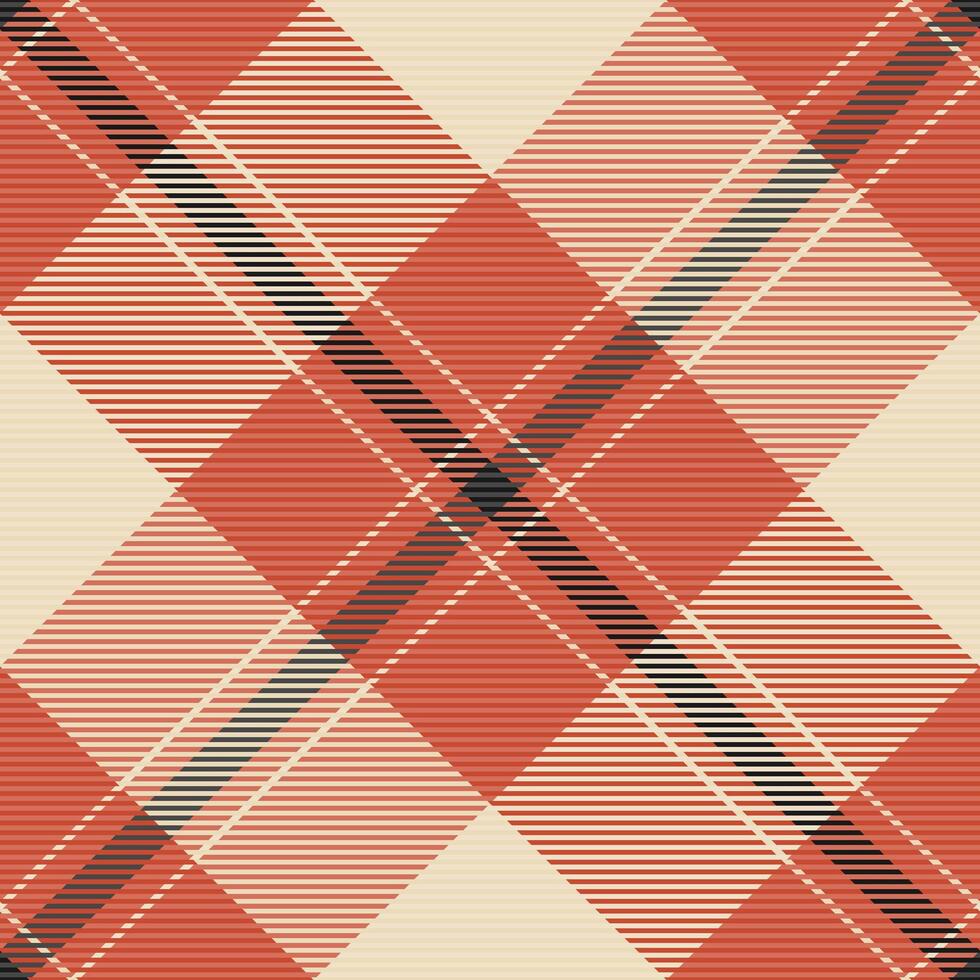 Lady tartan background pattern, podium check plaid. Silky seamless textile texture fabric in red and light colors. vector