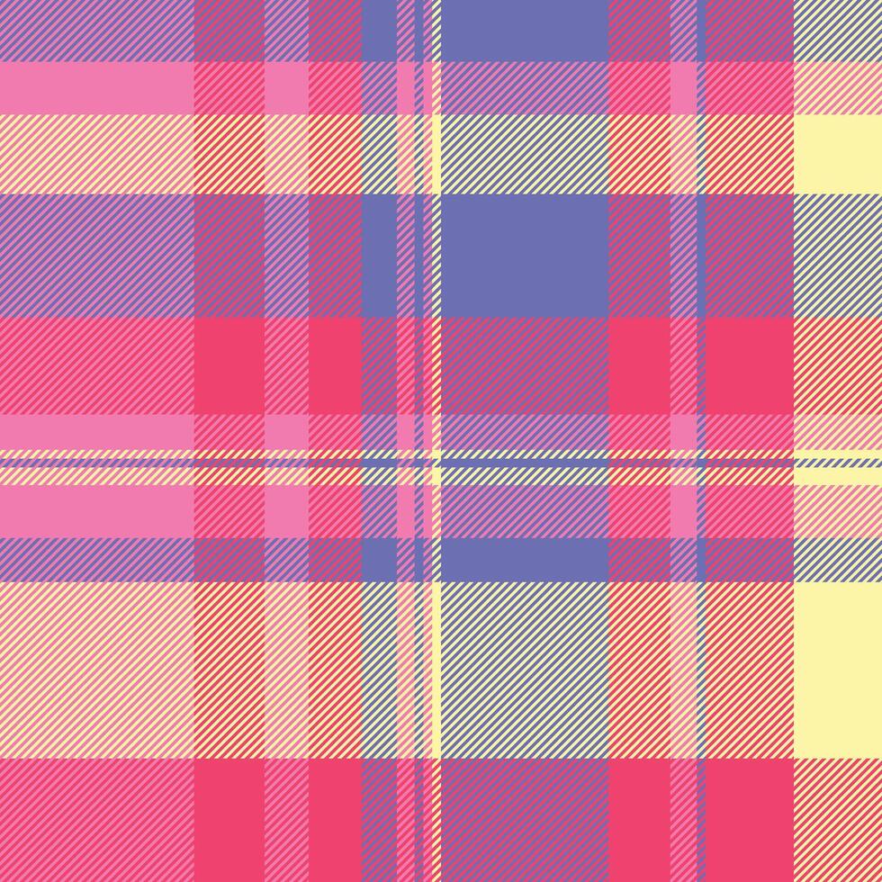 Textile design of textured plaid. Checkered fabric pattern swatch for shirt, dress, suit, wrapping paper print, invitation and gift card. vector