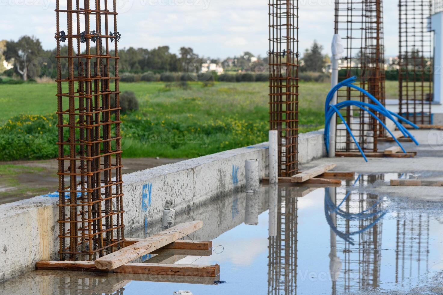 reinforcement at a construction site for concreting 2 photo
