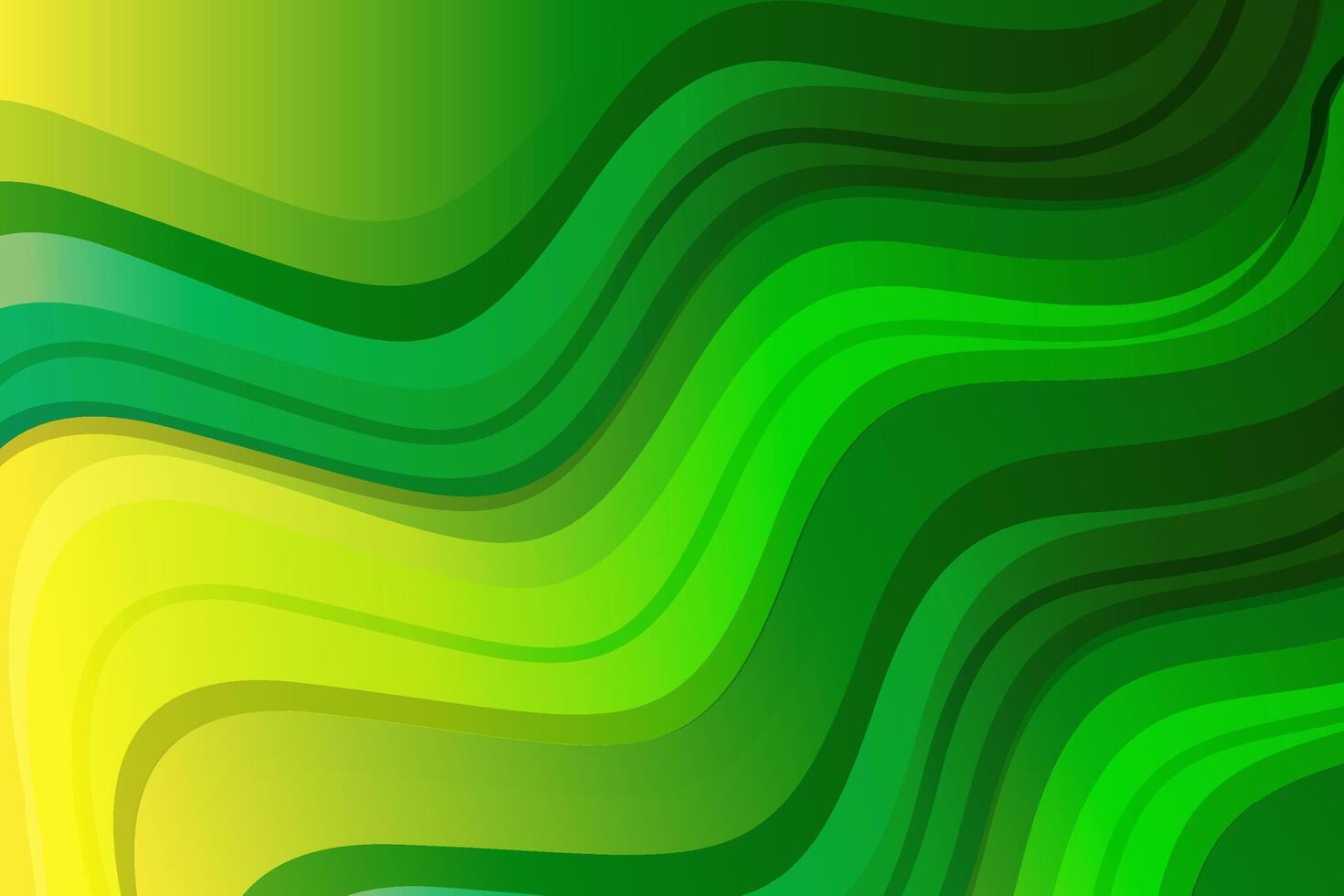 Green fluid wavy background vector
