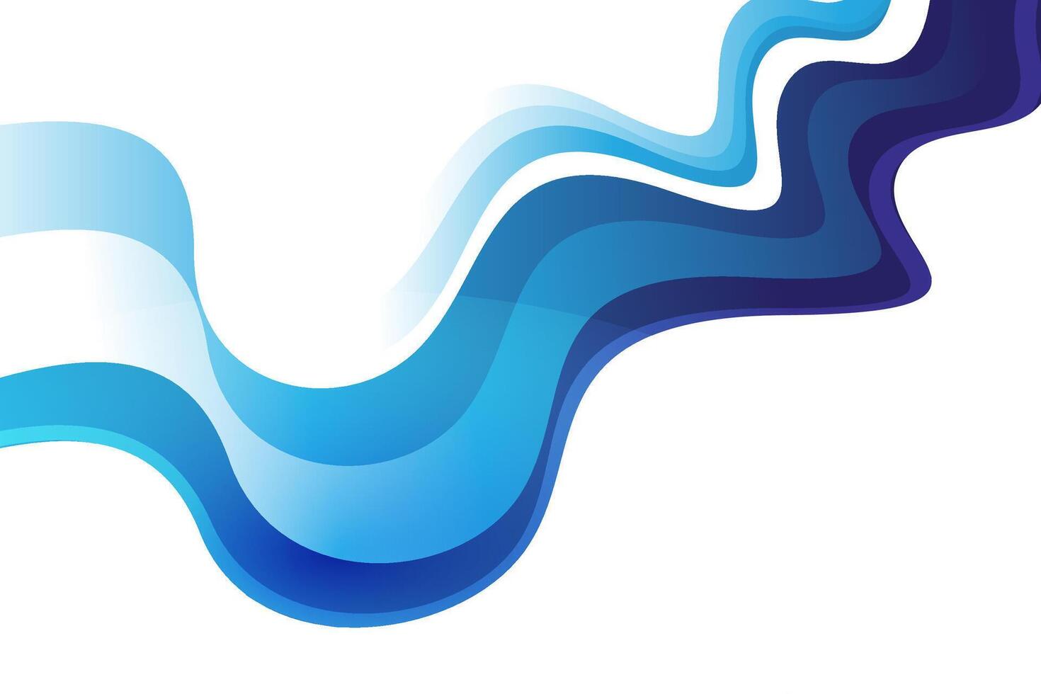 Modern wave background vector