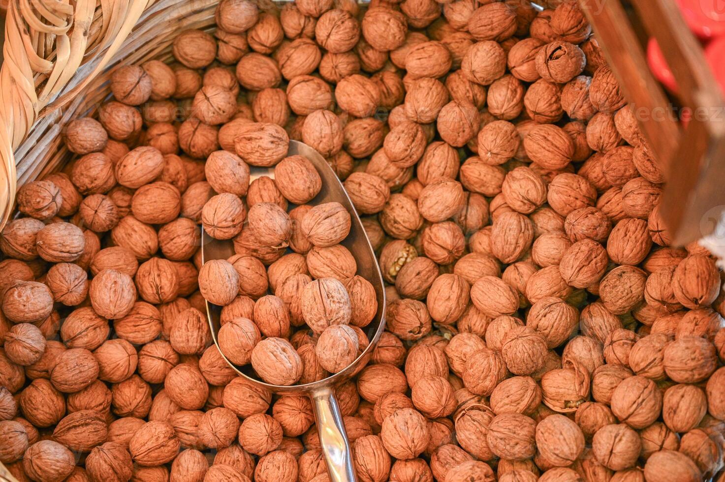 walnuts in a bag at a local vegetable market in Cyprus 1 photo