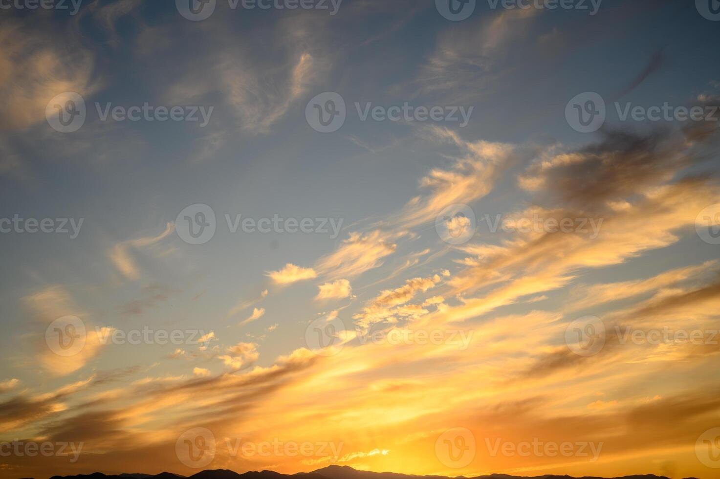 Vibrant sunset sky background during golden hour, sunset, golden hour, sky, background 1 photo