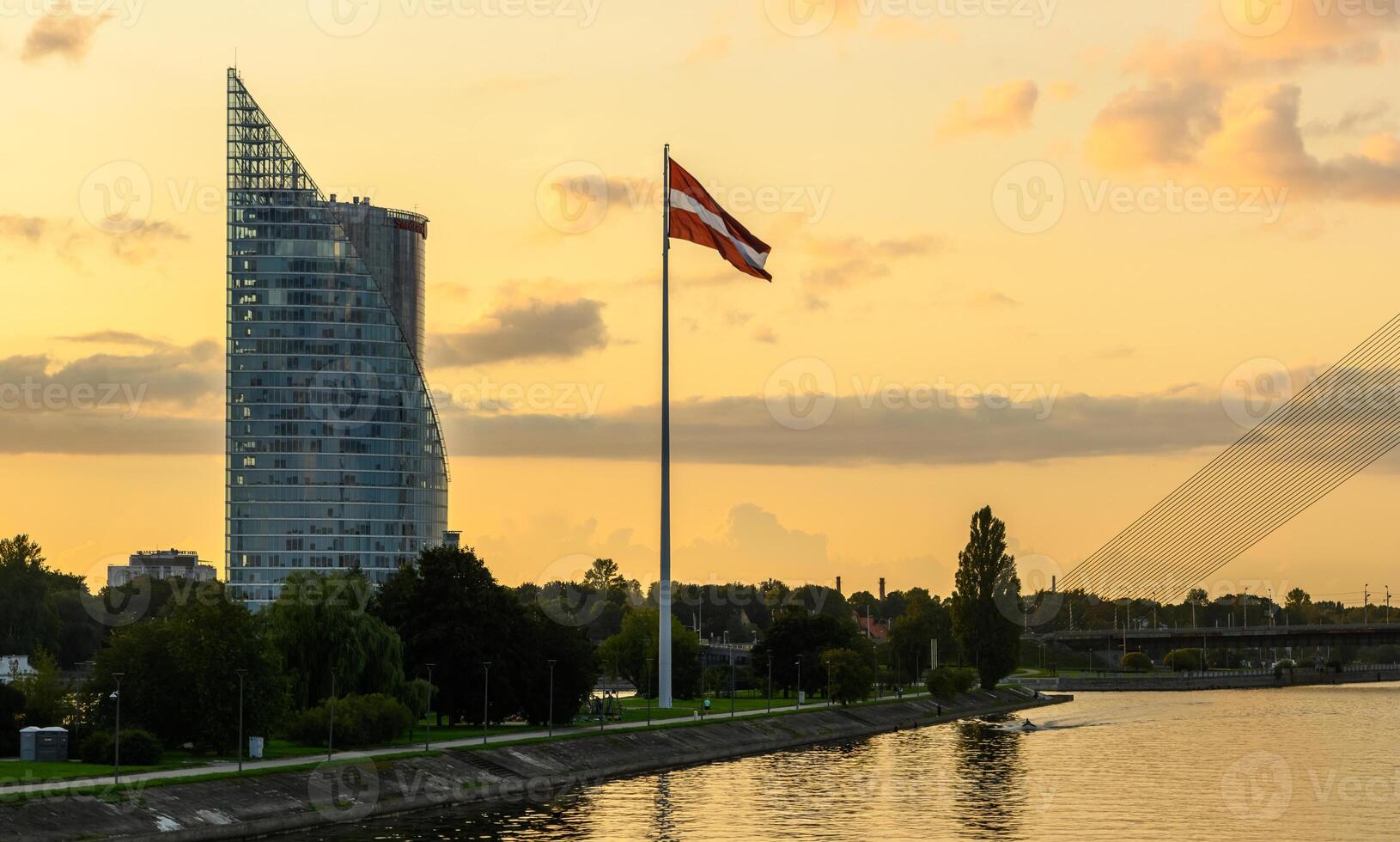 The largest flag of Latvia in front of the center of Riga 1 photo