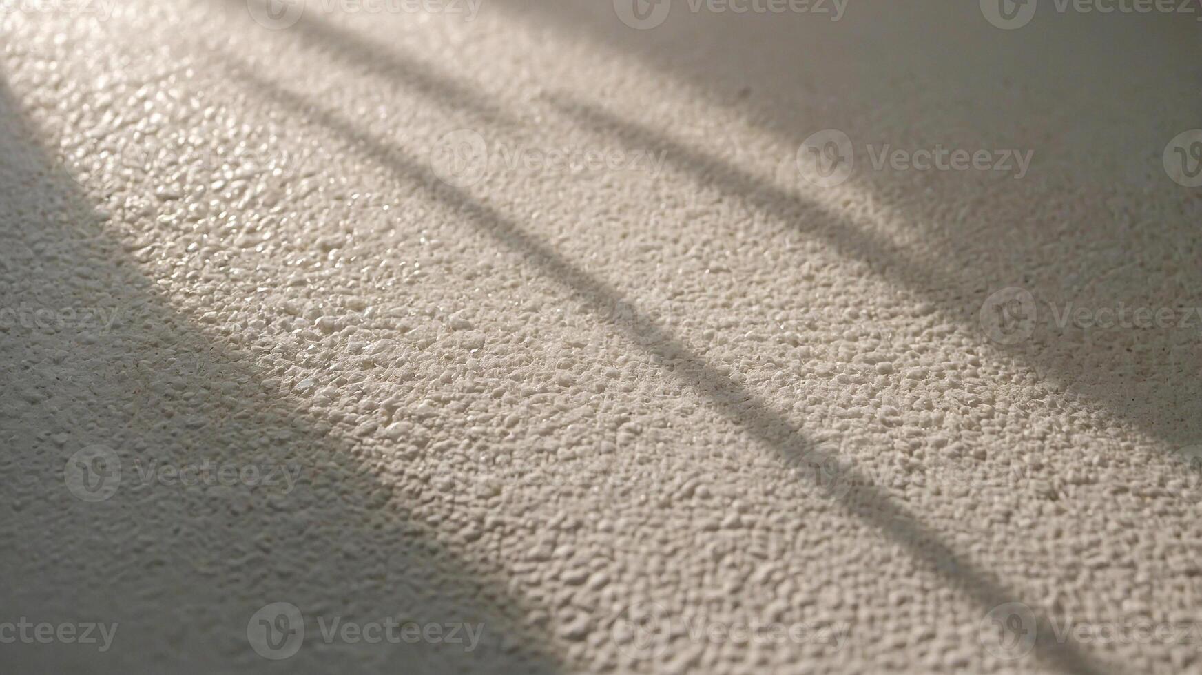 Aesthetic shadow overlay on the white floor. Sunlight falls on the surface to form shadows from tree branches. AI-Generated photo