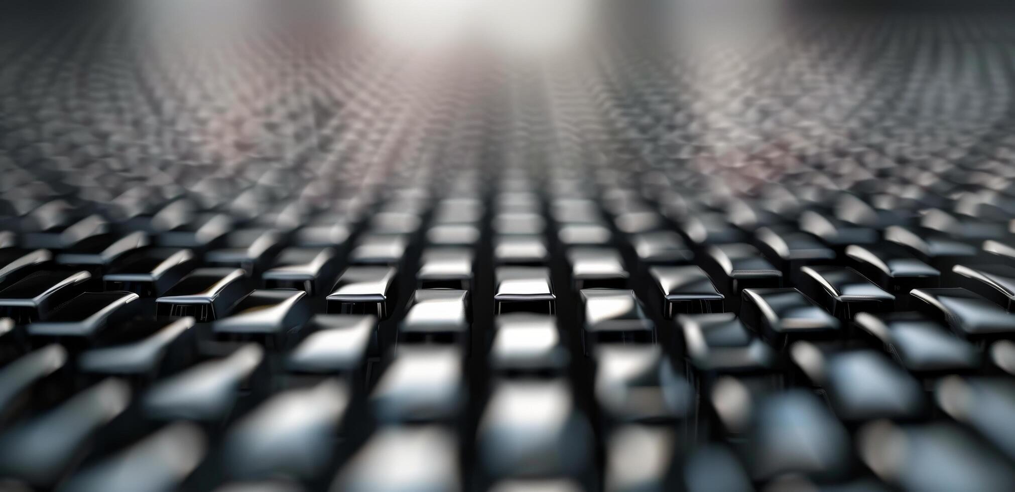 Close-Up View of Hexagonal Pattern With Water Drops on Dark Surface photo