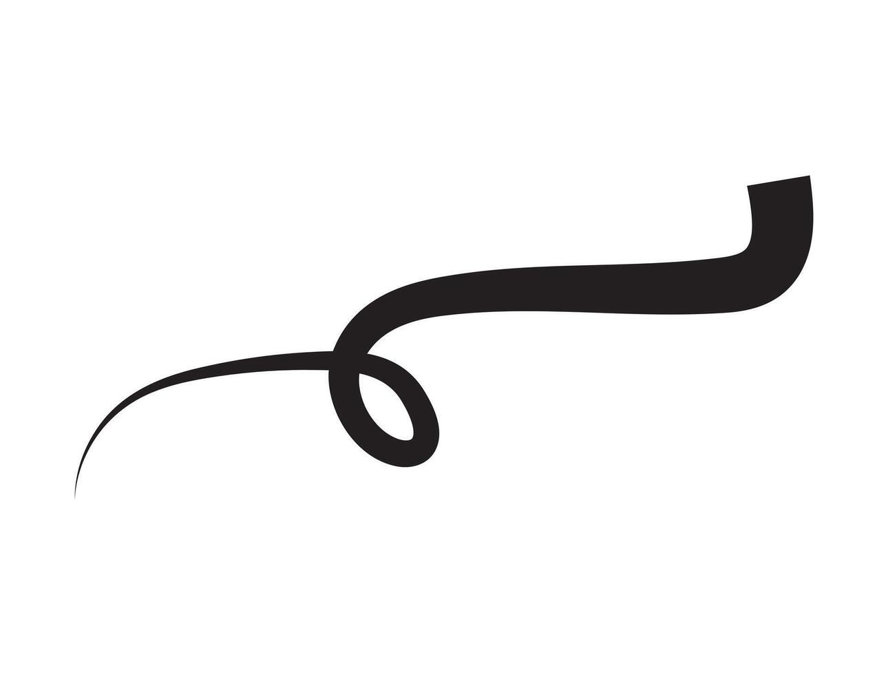 Underline silhouette on white background vector