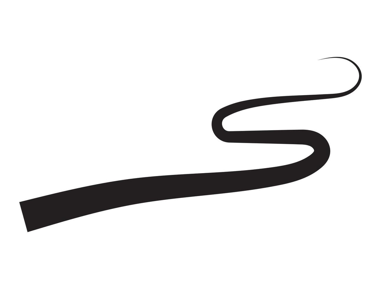 Underline silhouette on white background vector