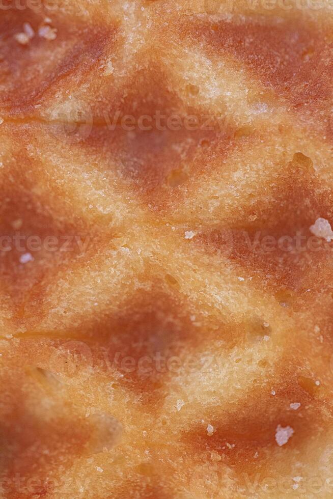 Viennese waffle texture macro close up photo