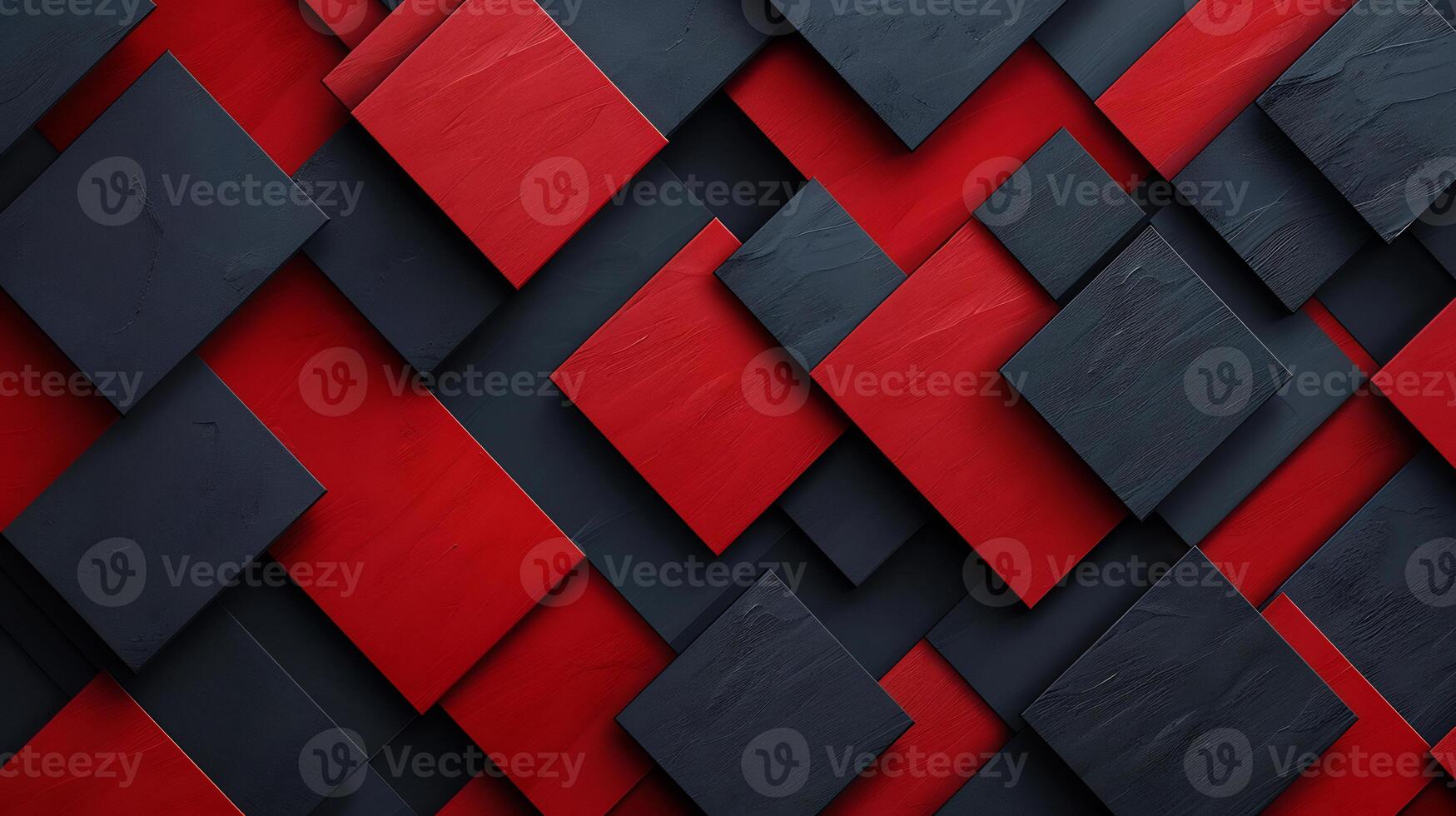 abstract square geometric black and red background photo