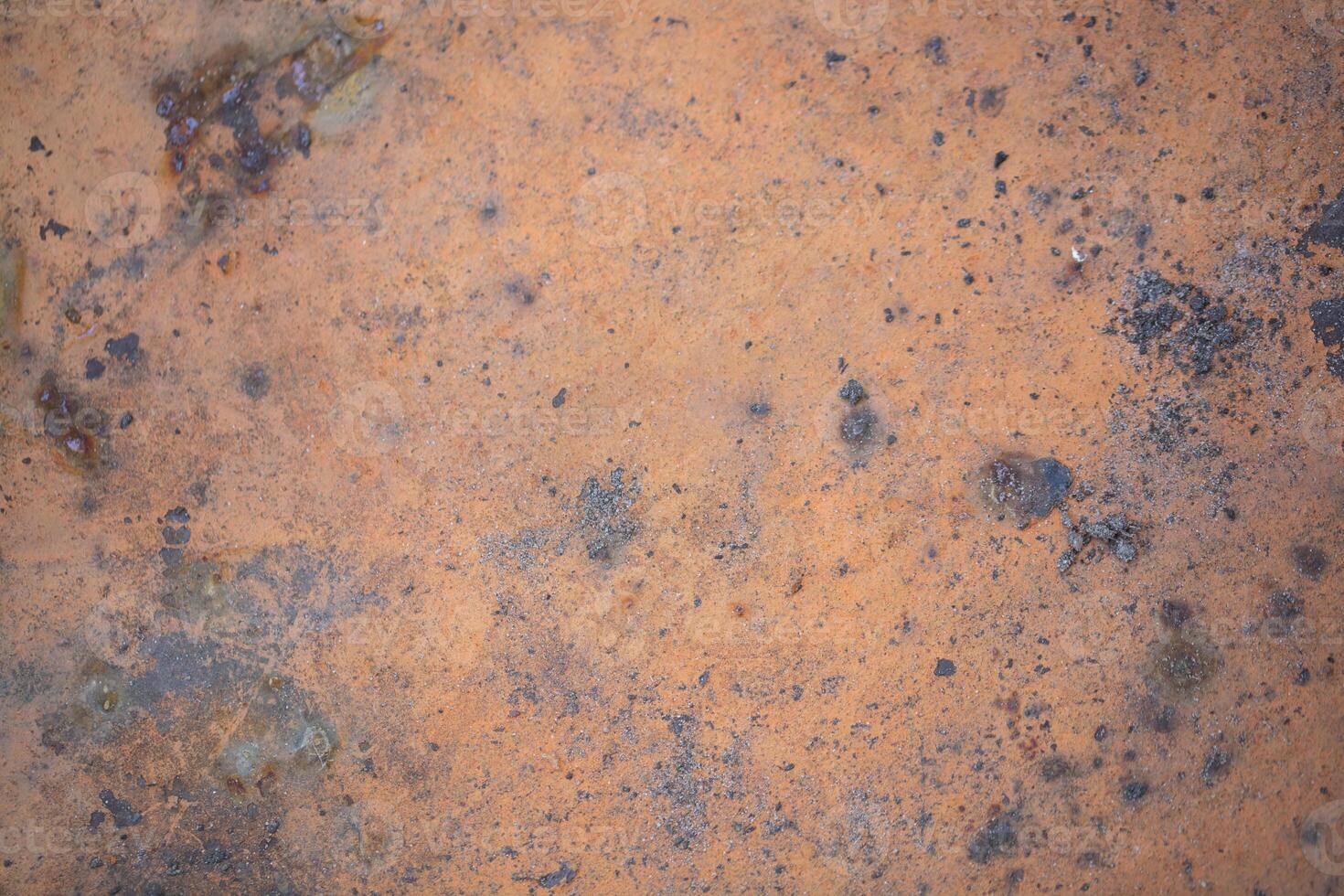 Iron rusty oxidizing planks texture closeup. Old metal background photo