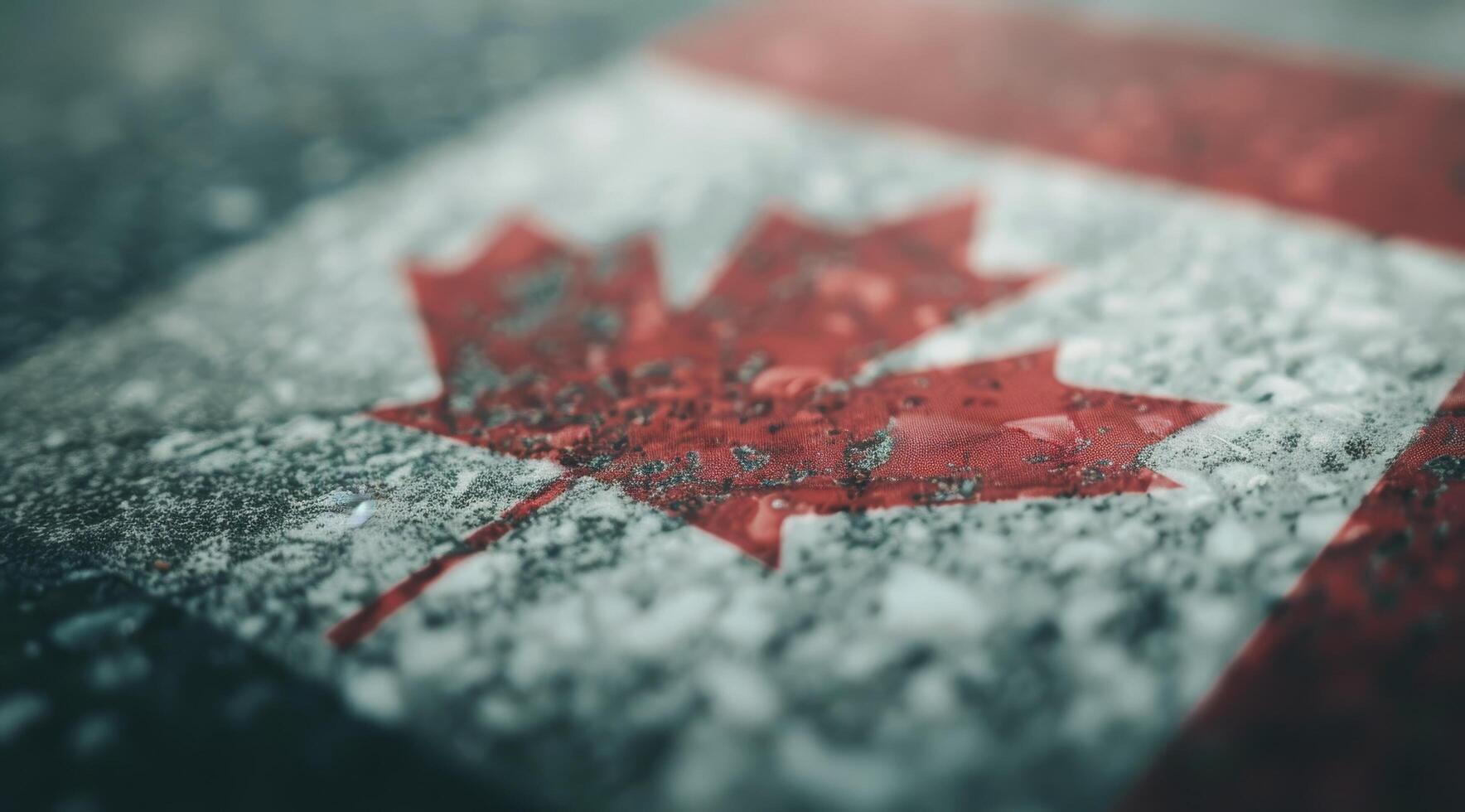 Canadian Flag Close-Up photo