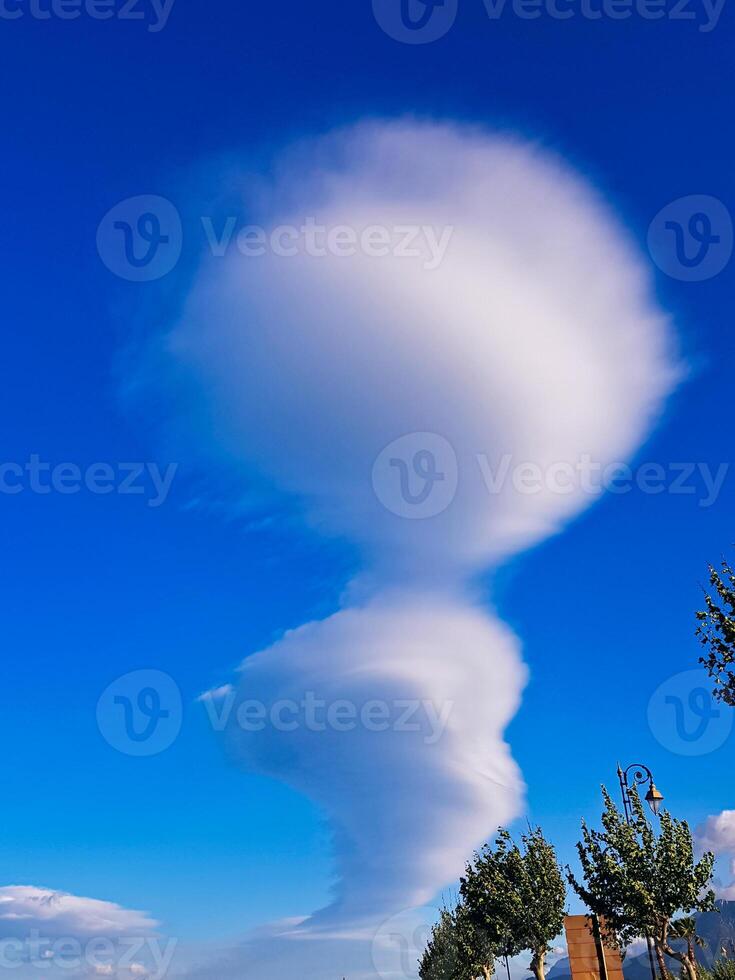 Cloud shape before a storm photo