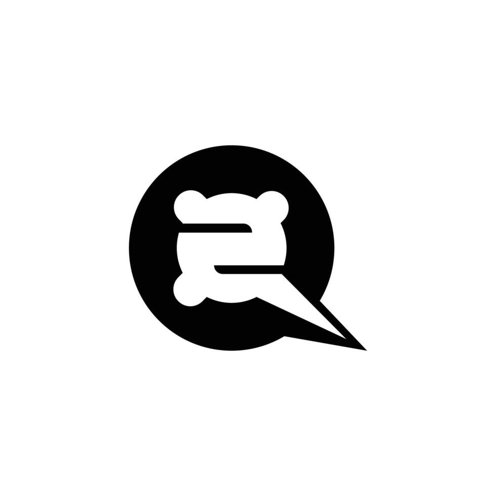 Alphabet Initials logo QZ, ZQ, Z and Q vector