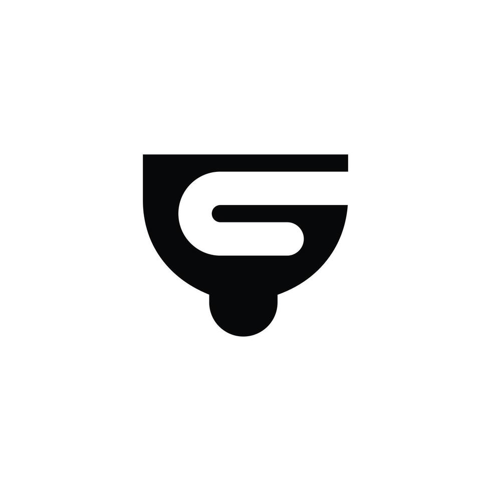 Alphabet Initials logo GY, YG, G and Y vector