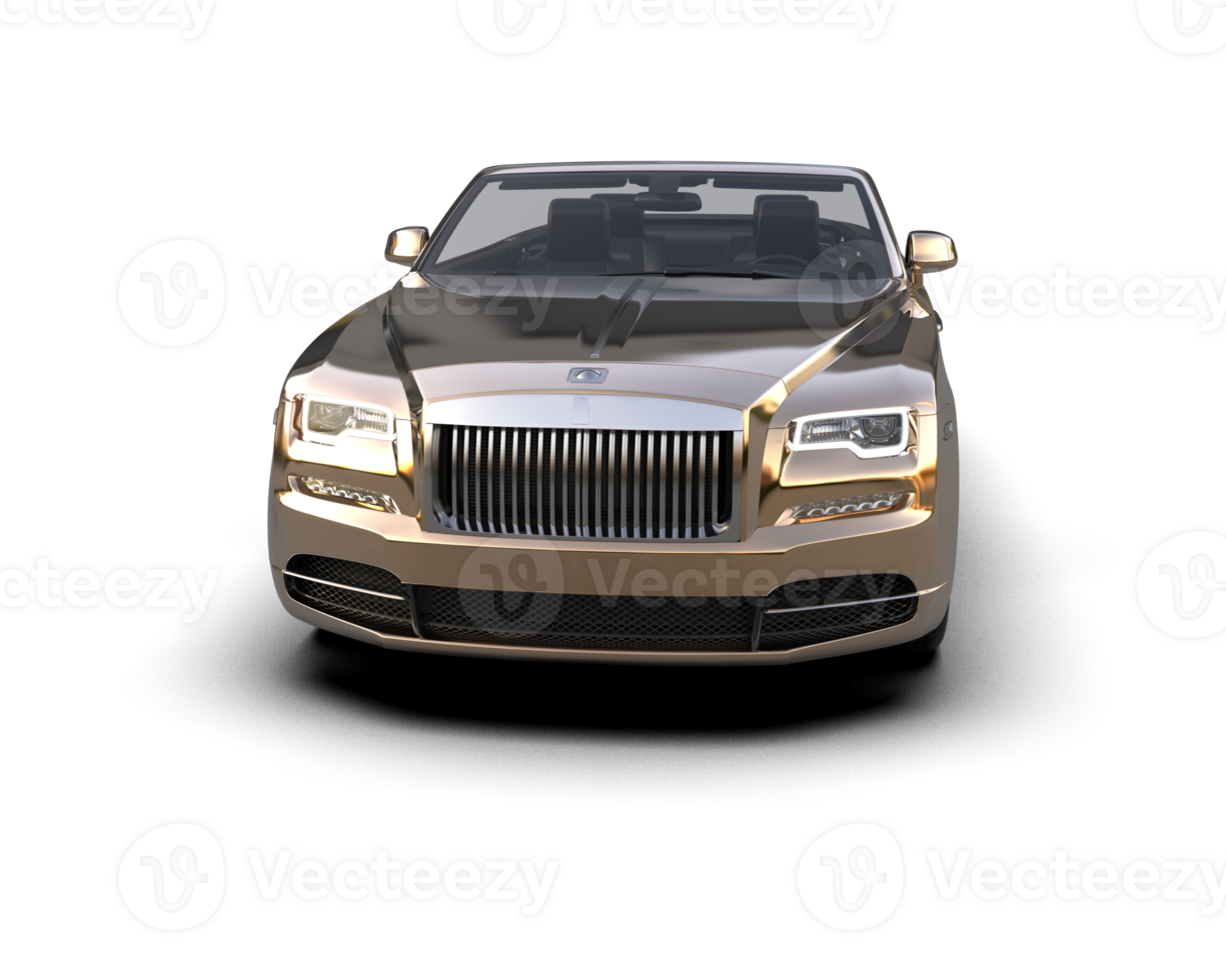 Modern car isolated on background. 3d rendering - illustration png