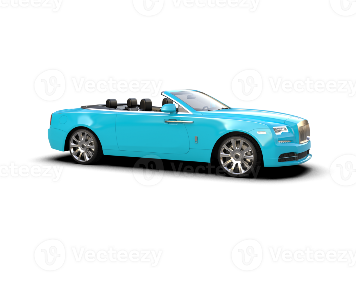 Modern car isolated on background. 3d rendering - illustration png