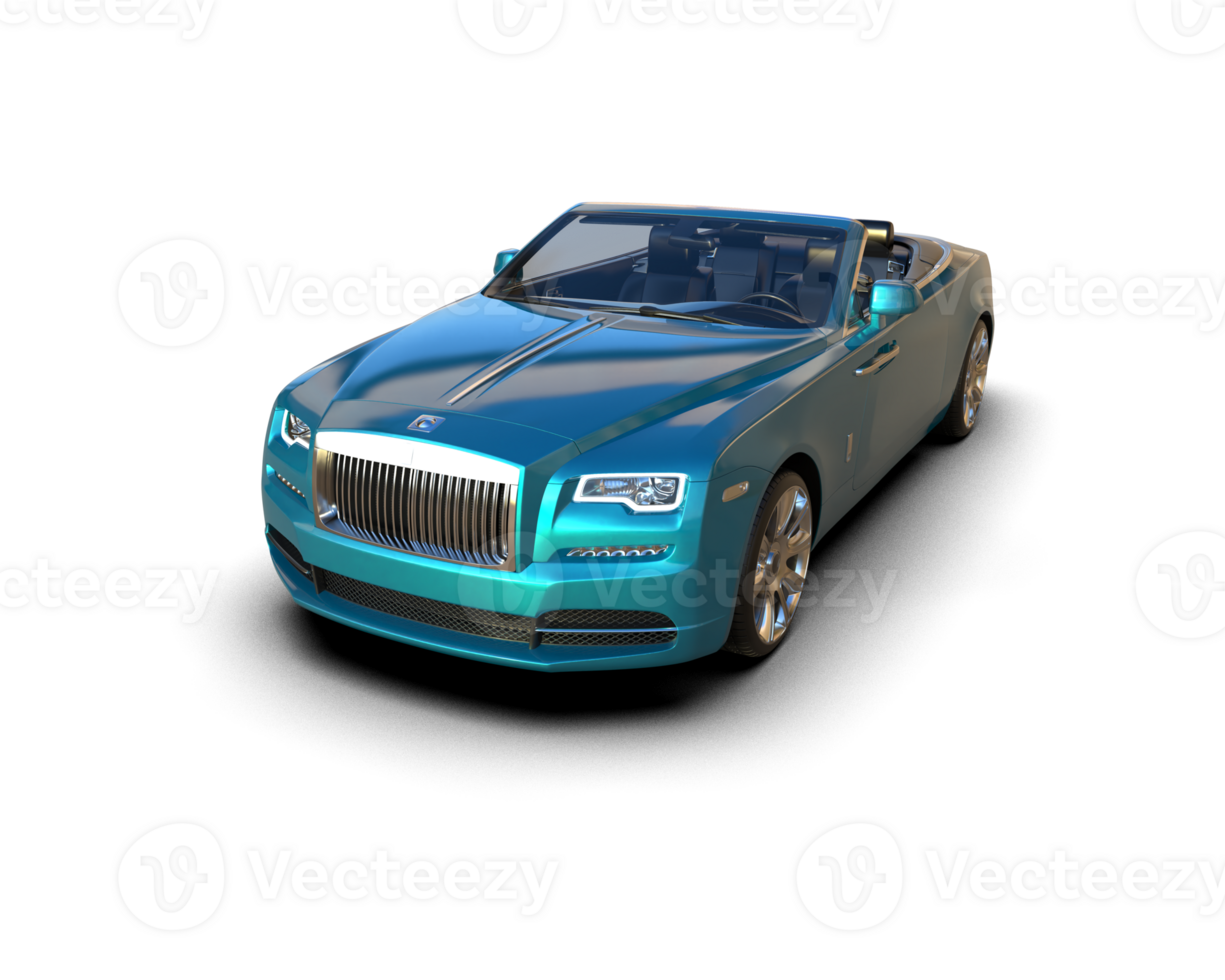 Modern car isolated on background. 3d rendering - illustration png