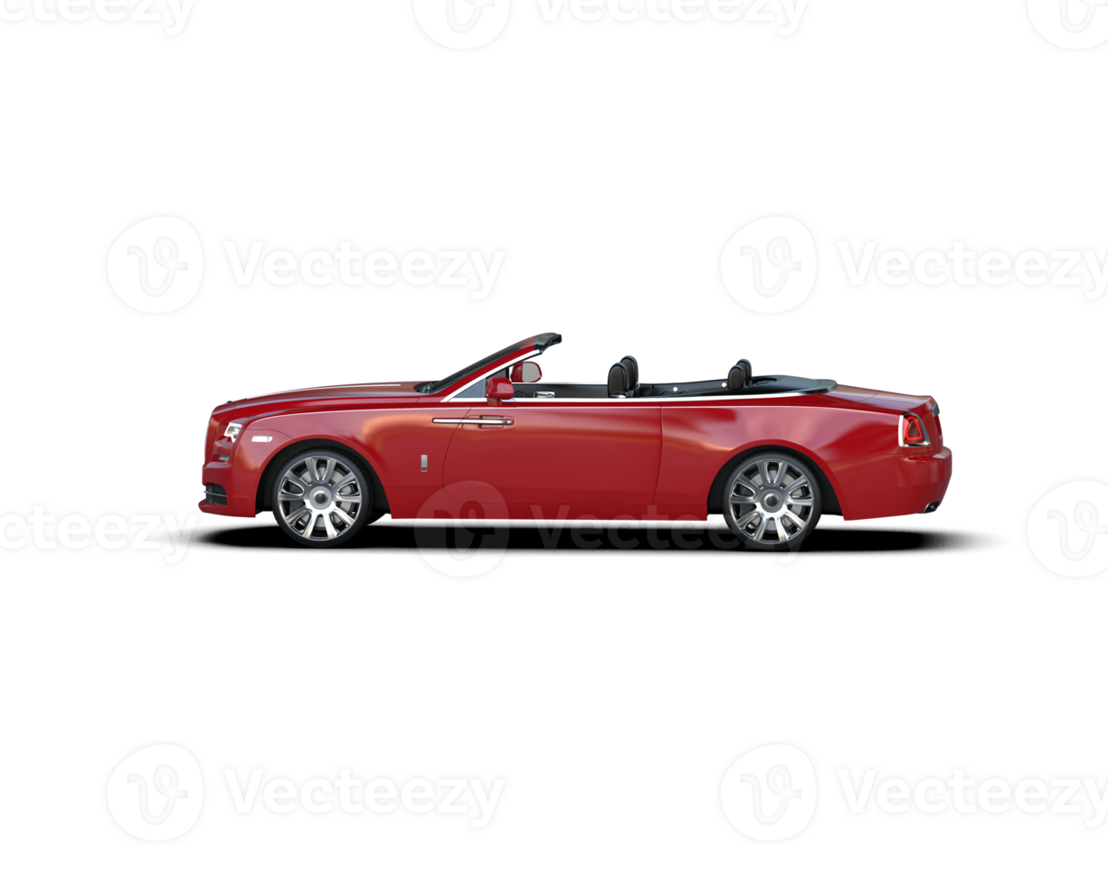 Modern car isolated on background. 3d rendering - illustration png