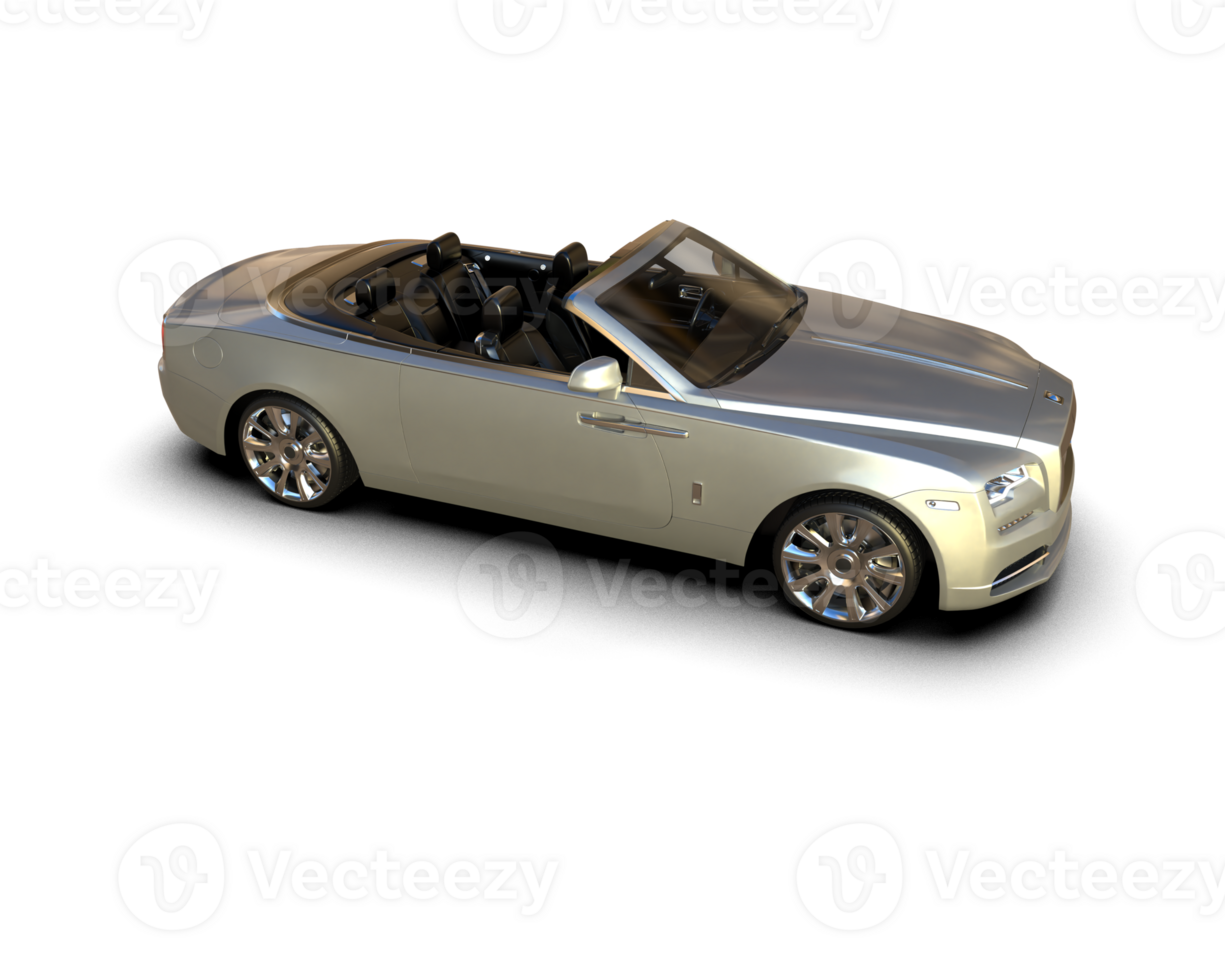 Modern car isolated on background. 3d rendering - illustration png