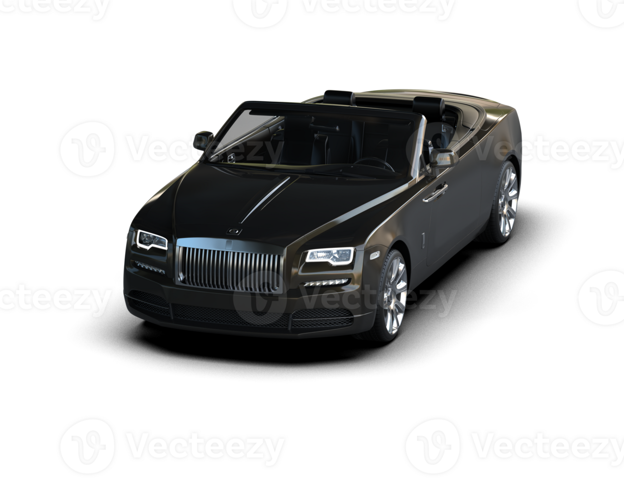 Modern car isolated on background. 3d rendering - illustration png
