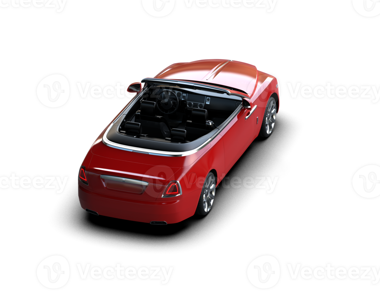 Modern car isolated on background. 3d rendering - illustration png
