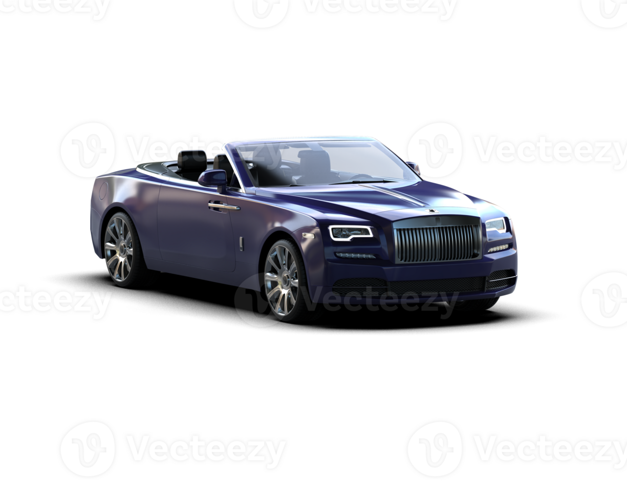 Modern car isolated on background. 3d rendering - illustration png