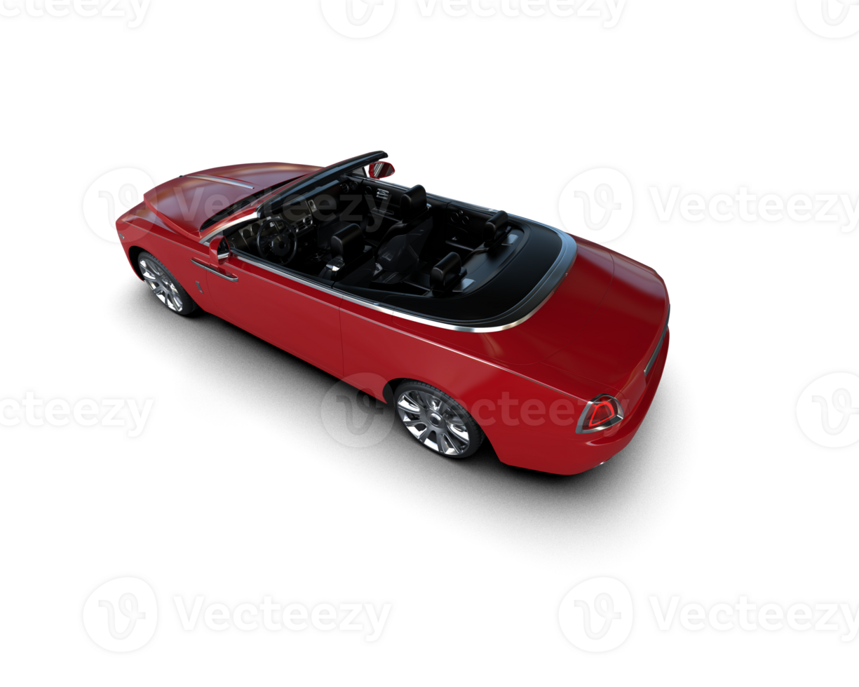 Modern car isolated on background. 3d rendering - illustration png