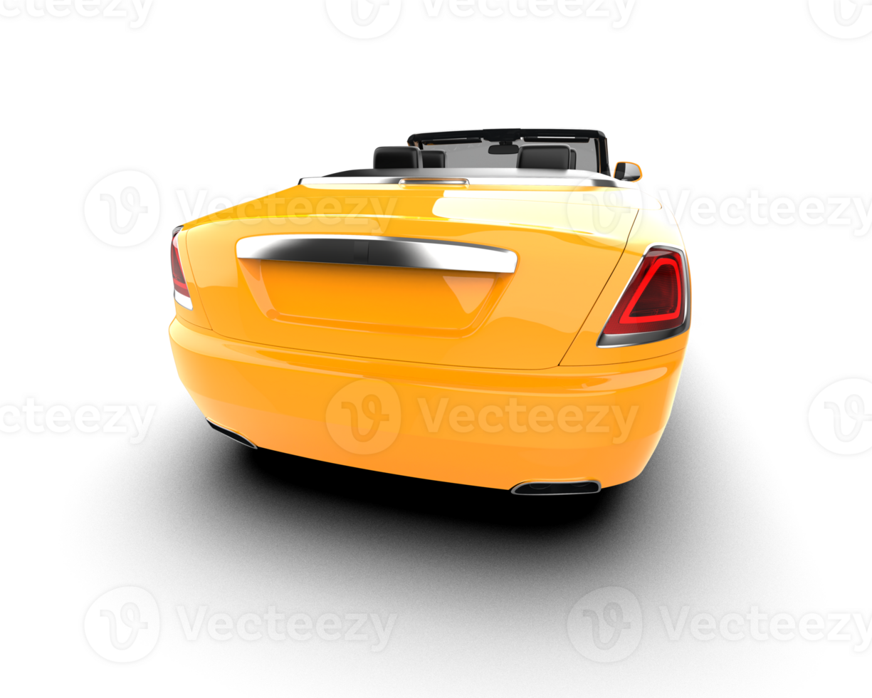 Modern car isolated on background. 3d rendering - illustration png
