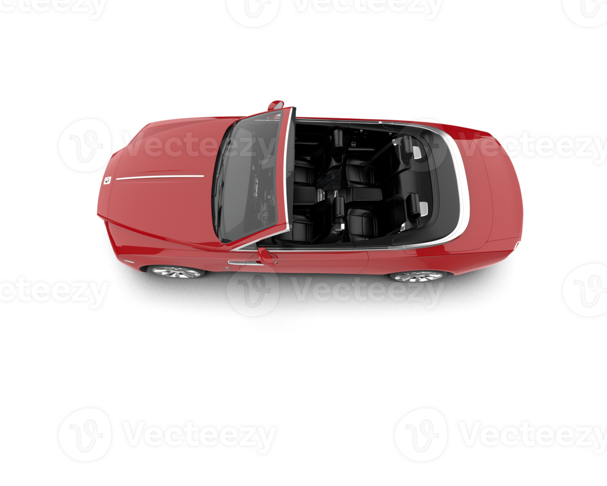 Modern car isolated on background. 3d rendering - illustration png