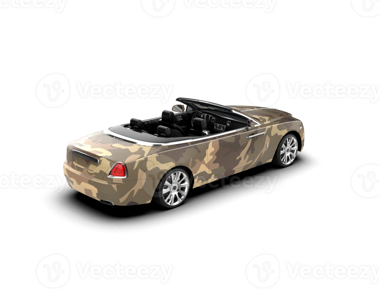 Modern car isolated on background. 3d rendering - illustration png
