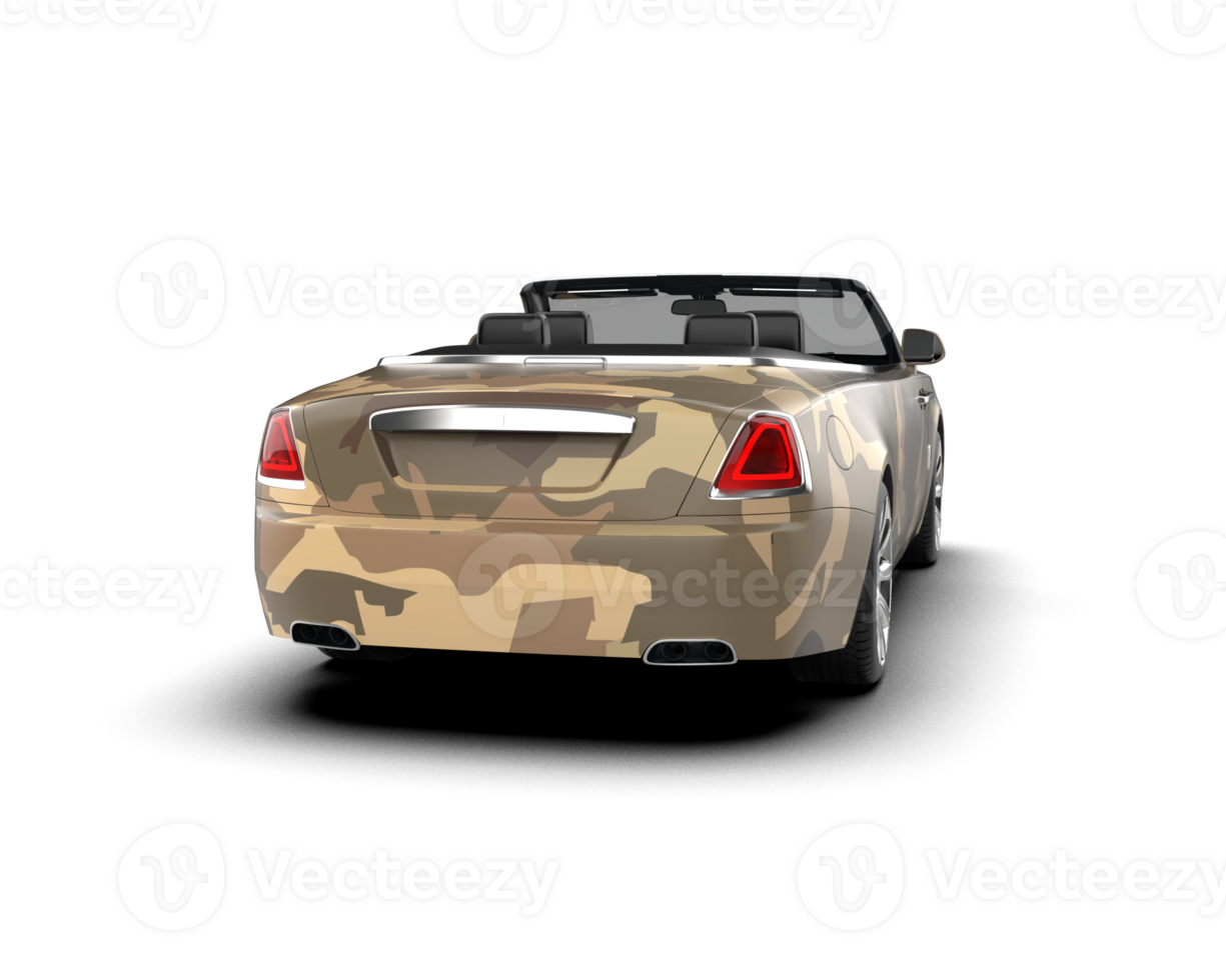 Modern car isolated on background. 3d rendering - illustration png