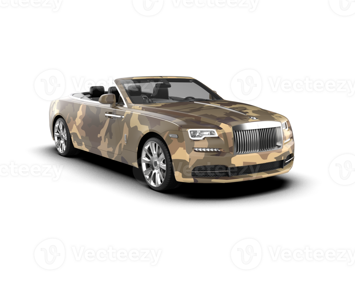 Modern car isolated on background. 3d rendering - illustration png