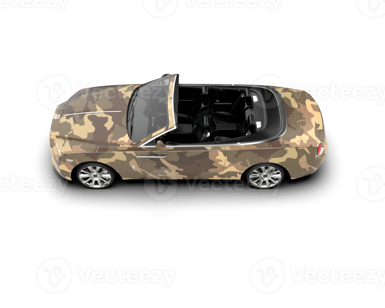 Modern car isolated on background. 3d rendering - illustration png