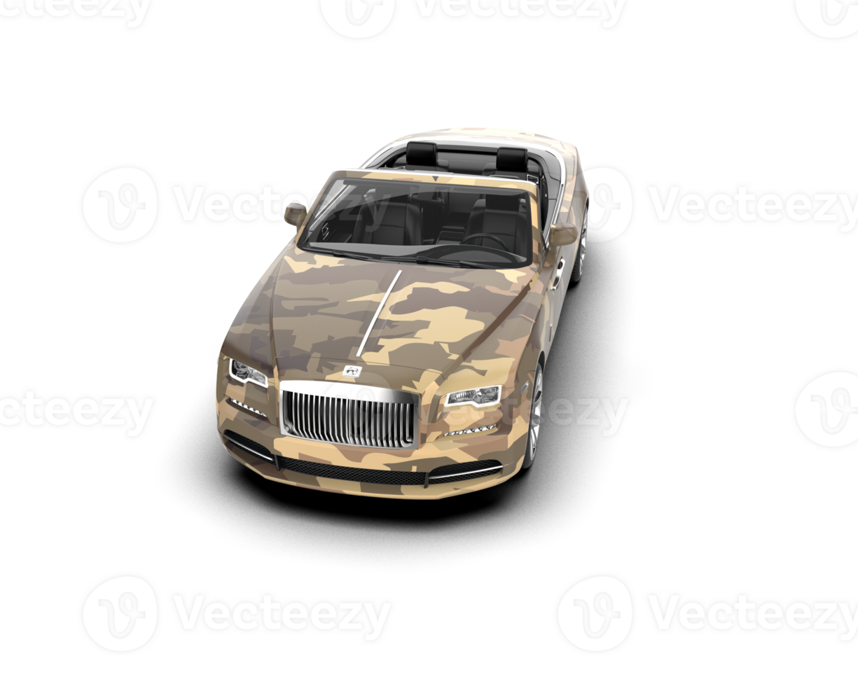 Modern car isolated on background. 3d rendering - illustration png