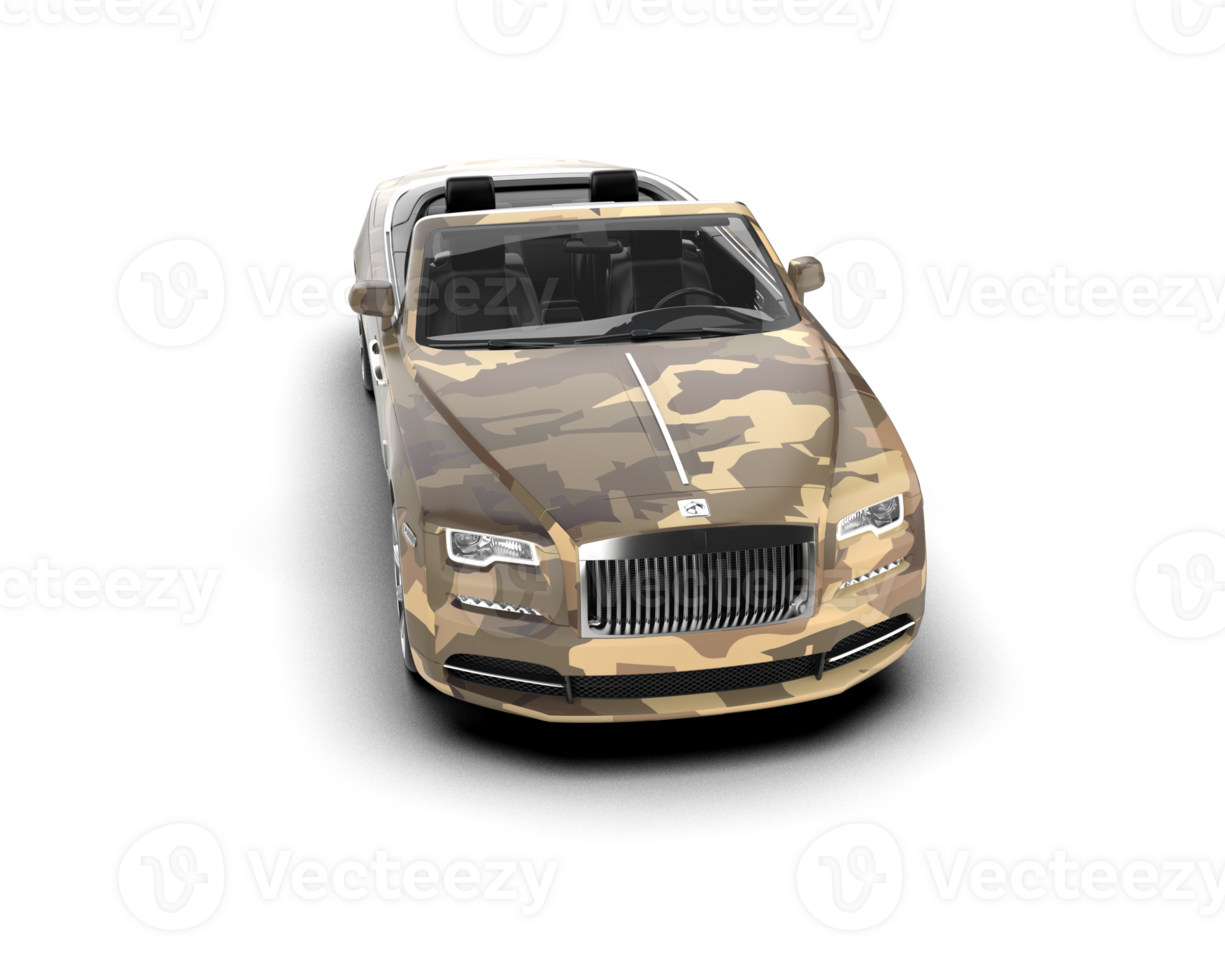 Modern car isolated on background. 3d rendering - illustration png