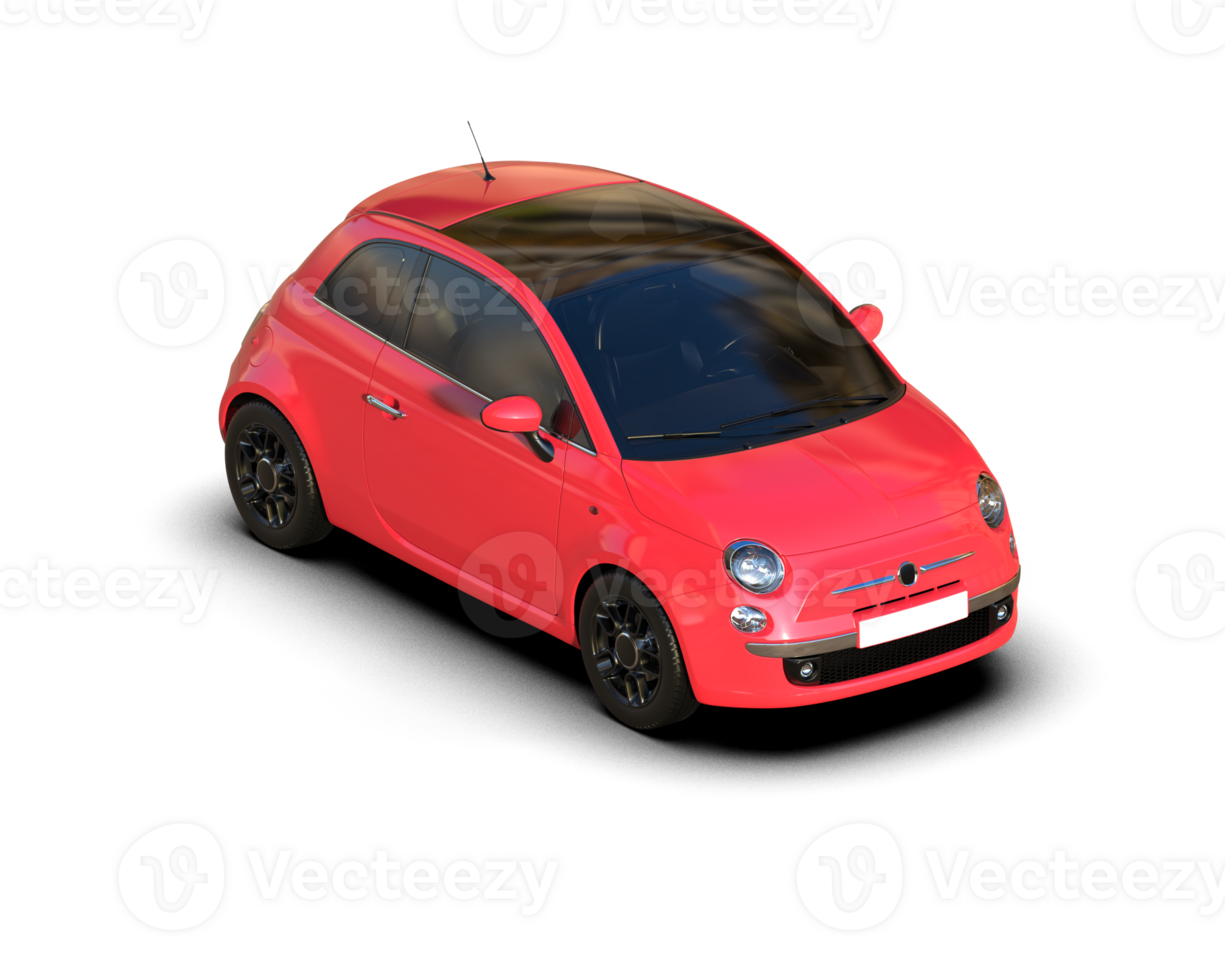 Modern car isolated on background. 3d rendering - illustration png