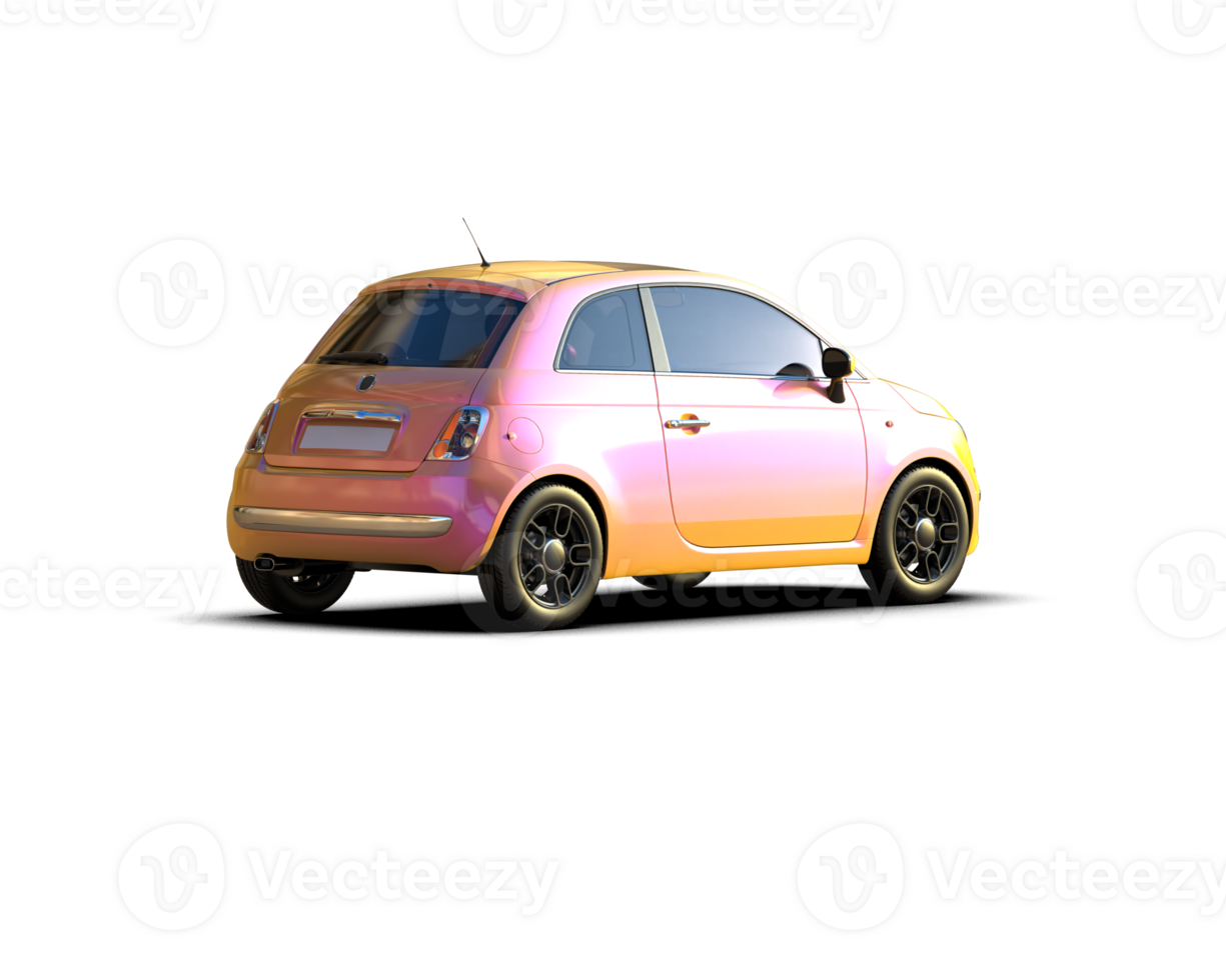 Modern car isolated on background. 3d rendering - illustration png