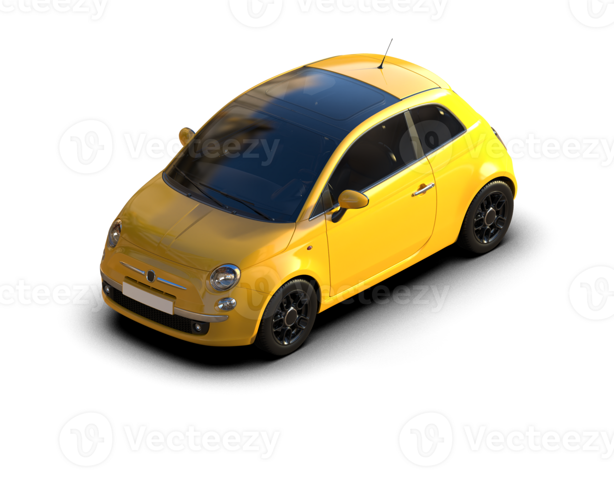 Modern car isolated on background. 3d rendering - illustration png