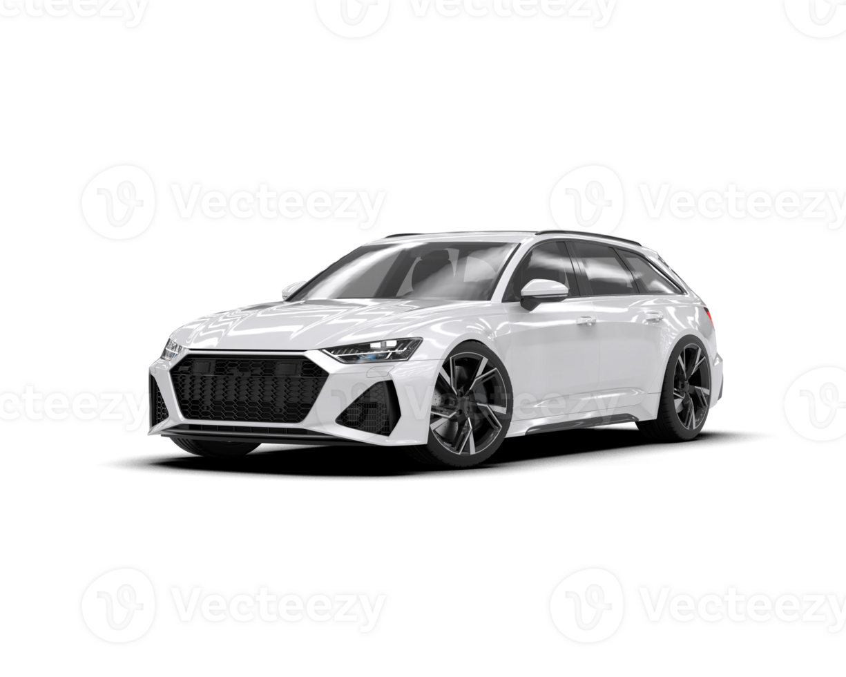 Modern car isolated on background. 3d rendering - illustration png