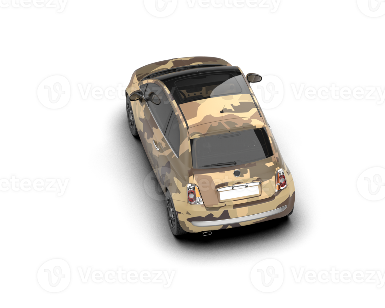 Modern car isolated on background. 3d rendering - illustration png