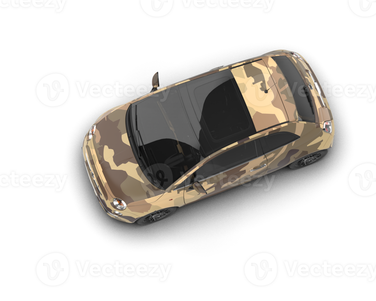 Modern car isolated on background. 3d rendering - illustration png