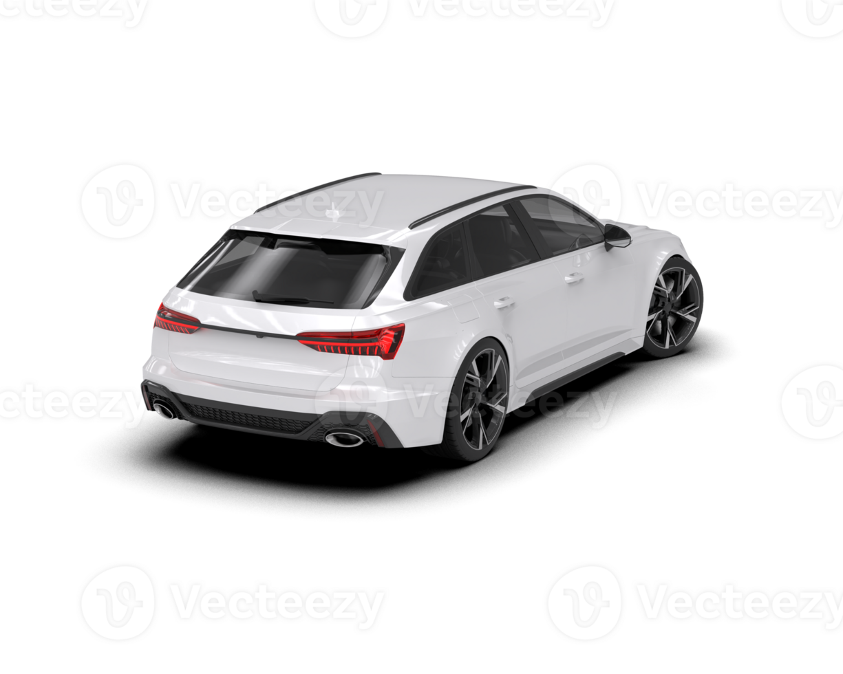 Modern car isolated on background. 3d rendering - illustration png