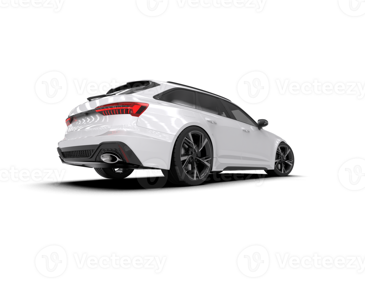 Modern car isolated on background. 3d rendering - illustration png