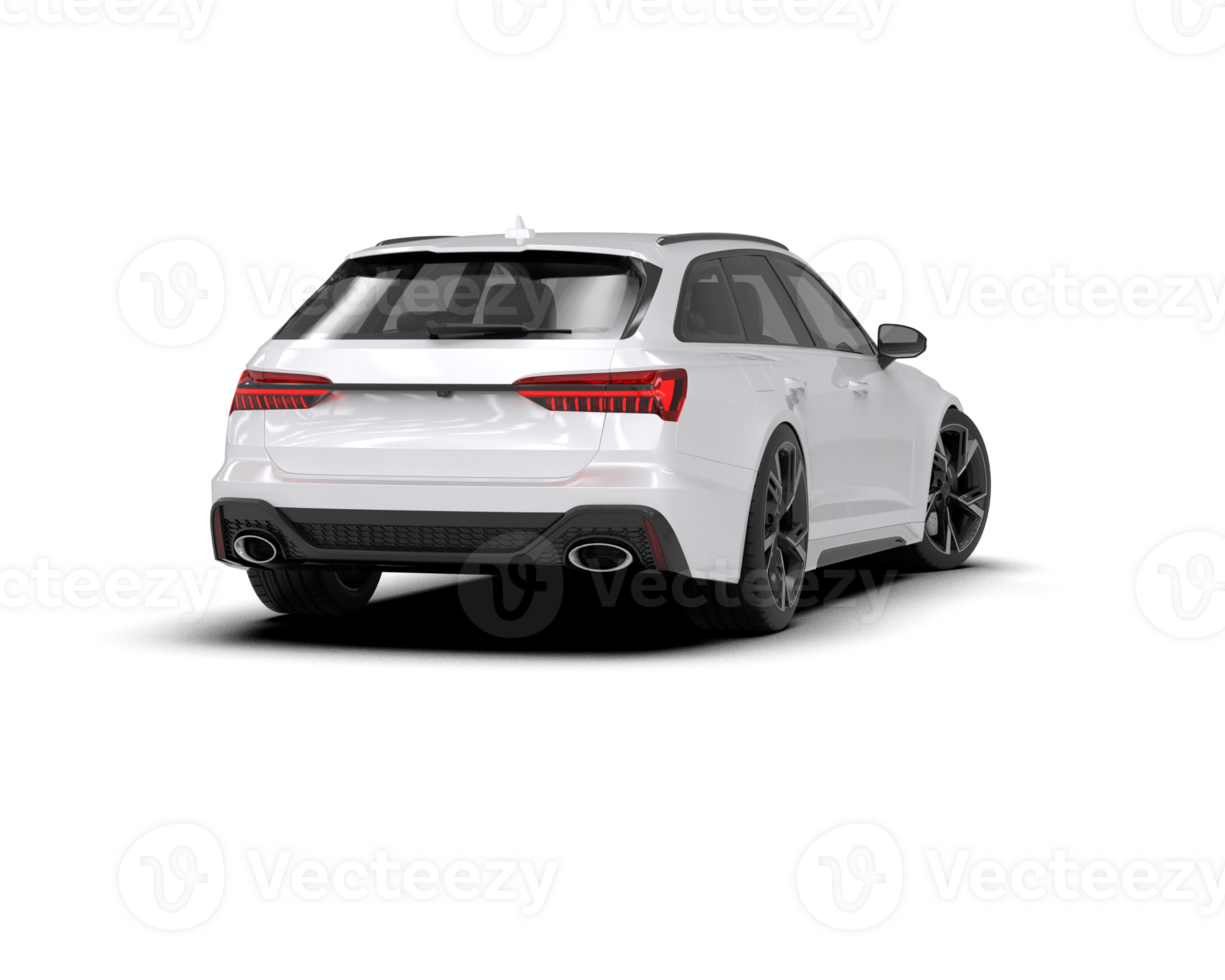 Modern car isolated on background. 3d rendering - illustration png