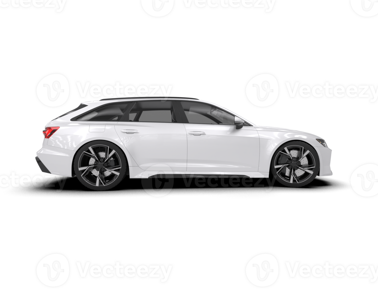 Modern car isolated on background. 3d rendering - illustration png