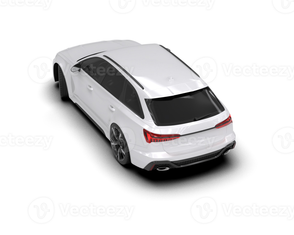 Modern car isolated on background. 3d rendering - illustration png