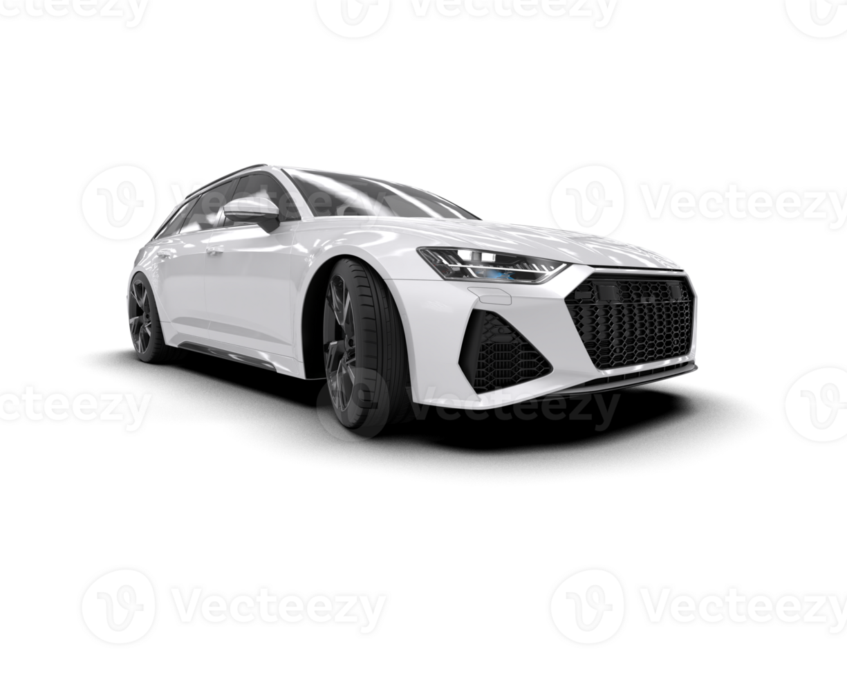 Modern car isolated on background. 3d rendering - illustration png