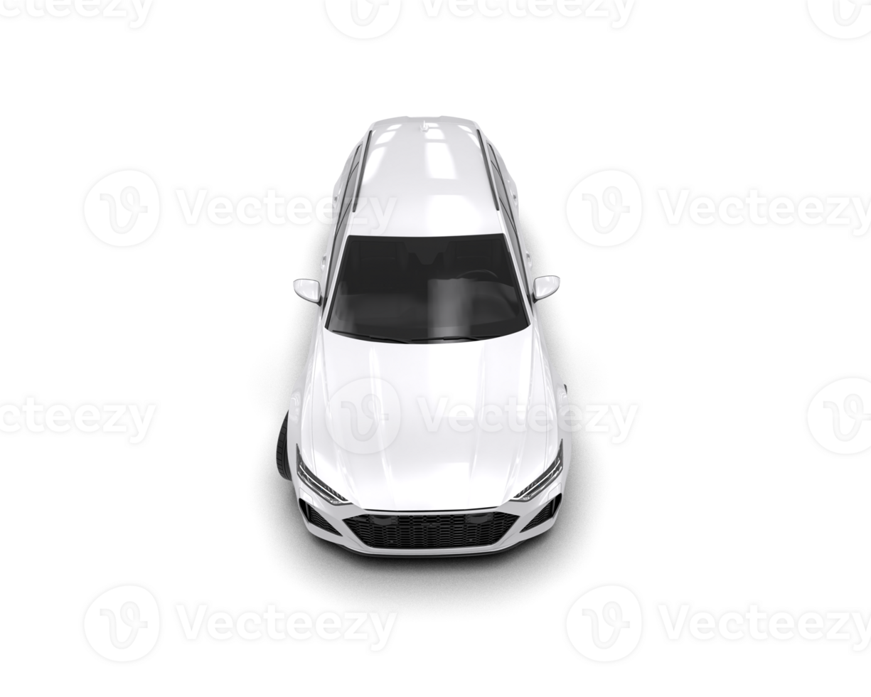 Modern car isolated on background. 3d rendering - illustration png