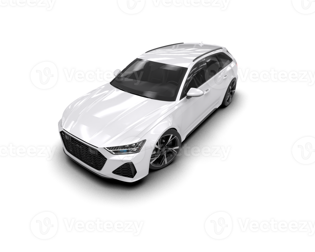 Modern car isolated on background. 3d rendering - illustration png